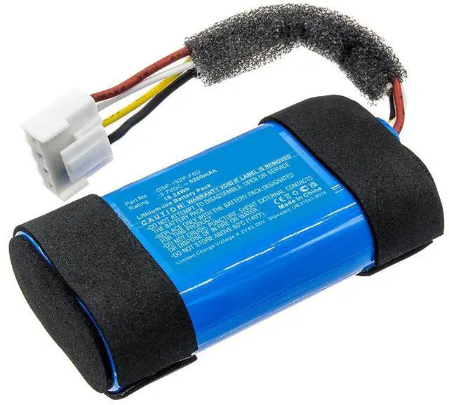Alt view image 3 of 6 - GSP-1S2P-F6D Battery Replacement Compatible with JBL Flip 6 Waterproof Portable Bluetooth Speaker