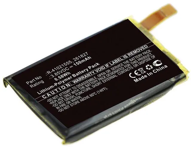 Alt view image 3 of 5 - 150mAh R-41021555, SP271828SF, 261827 Battery Replacement Compatible with Fitbit Versa Fitness Smartwatch FB504 FB505