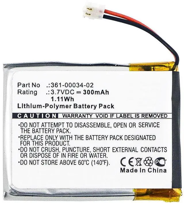 Alt view image 2 of 5 - 300mAh 361-00034-02, FLPB342735-P1 Battery Replacement for Garmin Fenix 3 and Fenix 3 HR Fitness GPS Smartwatch with Installation Tools