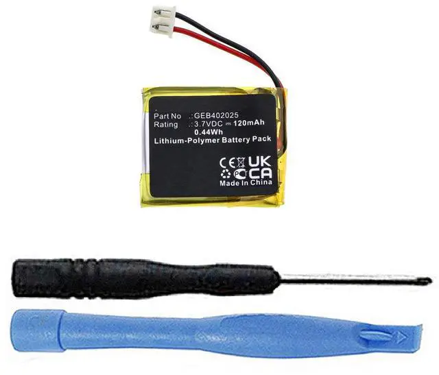 Main image of JFC402023, GEB402025 Battery Replacement Compatible with Viper 7752V, 7351V, Clifford 7752X, 7351X, Python 7752P, 7351P, 7754P Car Remote Key Fob