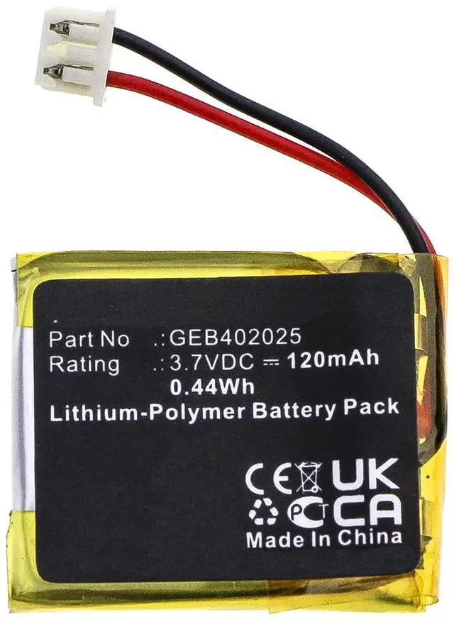 Alt view image 2 of 6 - JFC402023, GEB402025 Battery Replacement Compatible with Viper 7752V, 7351V, Clifford 7752X, 7351X, Python 7752P, 7351P, 7754P Car Remote Key Fob