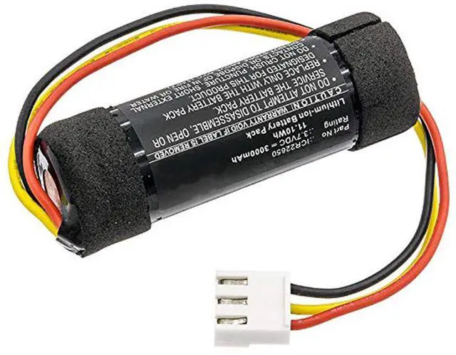 Alt view image 4 of 5 - 3000mAh ICR22650, 22650 Battery Replacement Compatible with Harman Kardon Onyx Studio 4 Wireless Bluetooth Speaker
