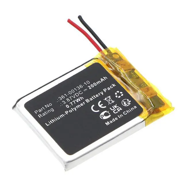 Alt view image 3 of 5 - 200mAh 361-00136-10, 361-00136-21 Battery Replacement Compatible with Garmin Venu SQ Music GPS Smartwatch