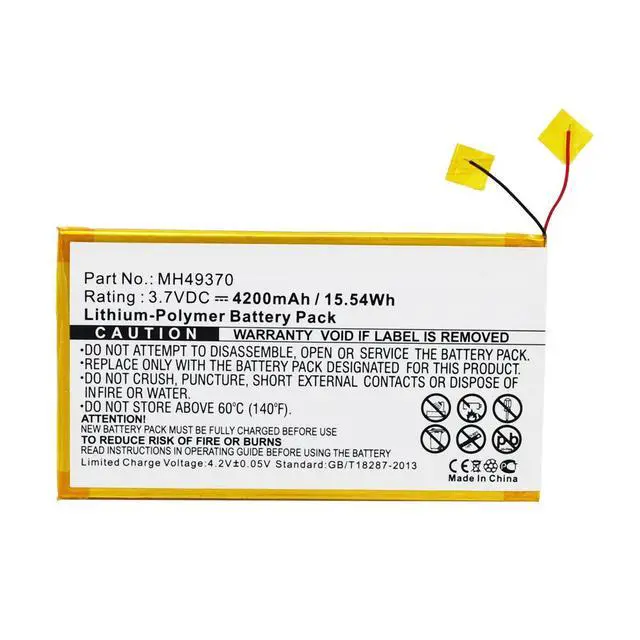 Alt view image 2 of 5 - 4200mAh MH49370 Battery Replacement Compatible with RCA 10-inch RCT6203W46 Tablet with Installation Tools.