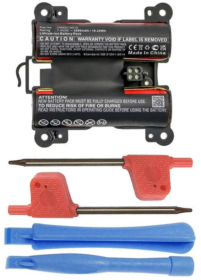 Main image of 2600mAh 071478, 745531-0010 Battery Replacement Compatible with Bose Soundlink Revolve+, Soundlink Revolve+ II Portable Bluetooth Speaker
