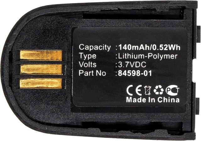 Alt view image 3 of 5 - 3.7V 140mAh 82742-01 84598-01 Battery Replacement for Plantronics Savi W440, Savi W440/M, Savi W740, Savi W740/M, Savi W745 & Savi WH500 Wireless Headsets