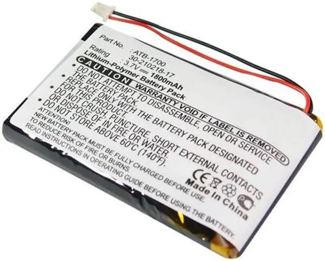 Alt view image 2 of 2 - Replacement 1800mAh ATB-1700 30-210218-17 Battery for RTI T3V & T3-V Universal Remote Control