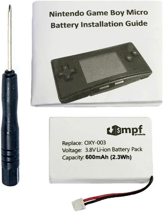 Main image of 600mAh OXY-003, GPNT-02 Battery Replacement Kit for Nintendo Game Boy Micro OXY-001