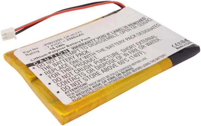 Alt view image 4 of 7 - 2500mAh HLT71BAT, PL903295, CP-HLT71 Battery Replacement for Haier HERLT71, HLT71, 805-01-NL Digital Prism ATSC-710, A1710130, TVS3970A Portable LCD TV