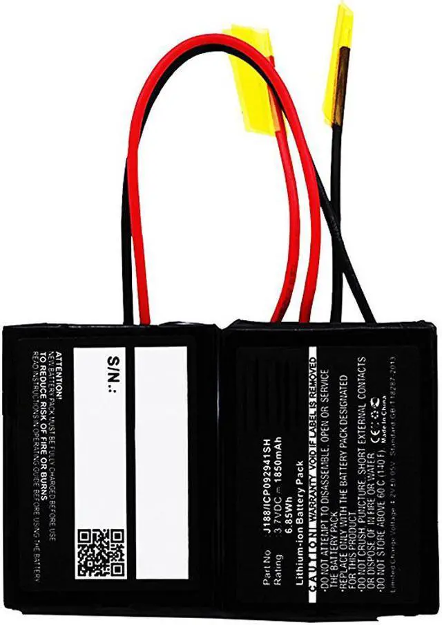 Alt view image 5 of 5 - J188/ICP092941SH Battery Replacement for Beats by Dr. Dre Pill 1.0 Portable Wireless Bluetooth Speaker