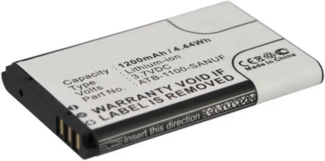 Alt view image 2 of 3 - 1200mAh High Capacity 41-500012-13, ATB-1100-SANUF Battery Replacement Intended for RTI Pro, Pro24.i, Pro24.r, Pro24.r v2, Pro24.z Remote Control