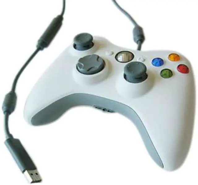 Alt view image 4 of 4 - Wired USB Cable Controller for Microsoft Xbox 360 Console PC Computer Video Game