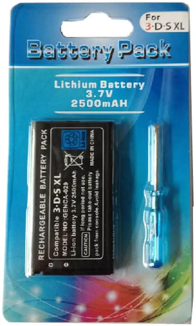 Alt view image 2 of 4 - 2500mAh 3.7V Rechargeable Lithium-ion Battery + Tool Kit Pack for Nintendo 3DS LL/XL