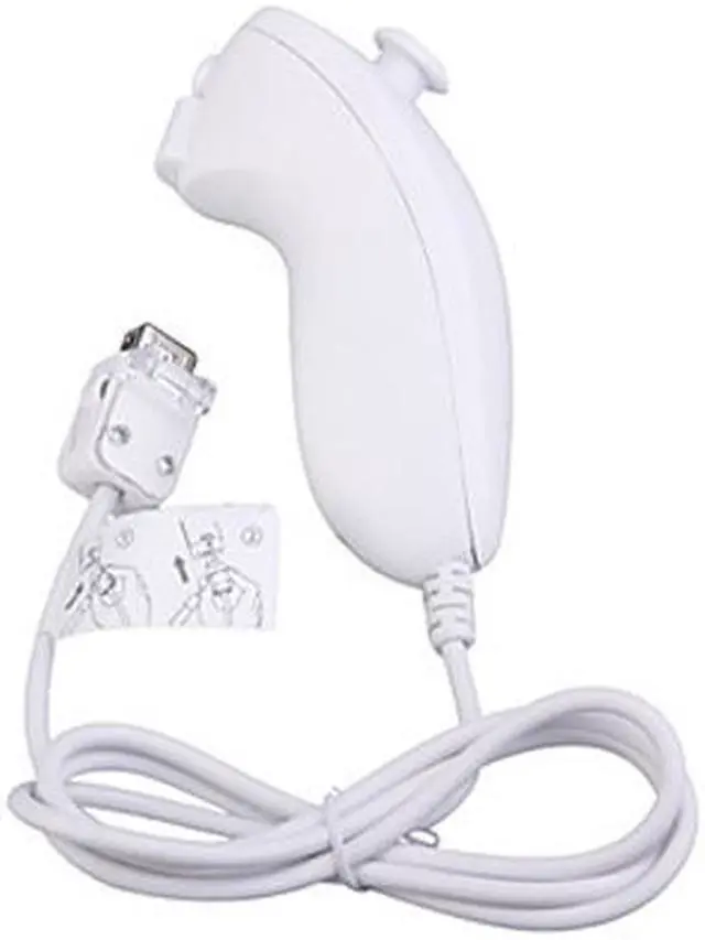 Alt view image 6 of 7 - Motion Based Wired Nunchuck Controller for Nintendo Wii Console Video Game