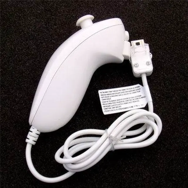 Alt view image 4 of 7 - Motion Based Wired Nunchuck Controller for Nintendo Wii Console Video Game
