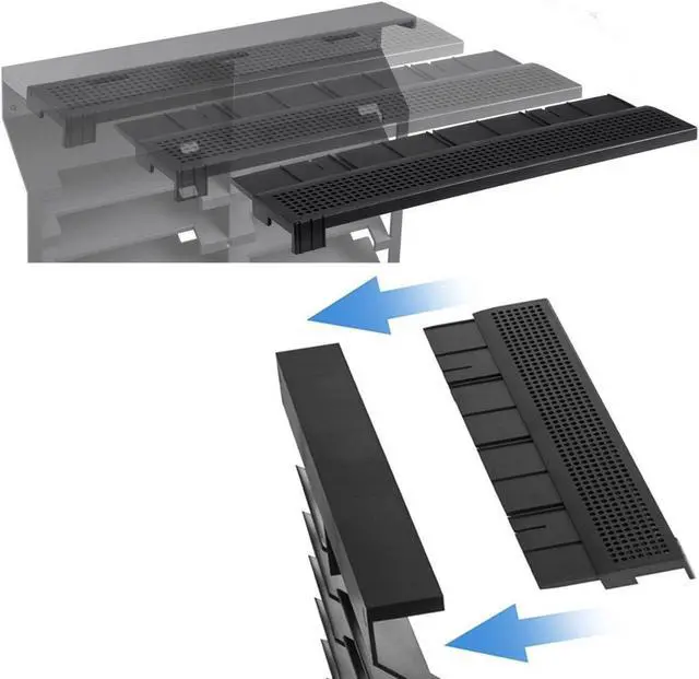 Alt view image 4 of 7 - OSTENT USB Charger Charging Dock Power Station Cooling Fan Cooler Vertical Stand Disk Storage for Xbox One X Console