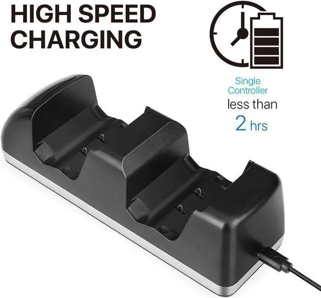 Alt view image 2 of 3 - OSTENT Dual Dock Charger Charging Station + 2 Rechargeable Battery for Xbox One/S/X Controller