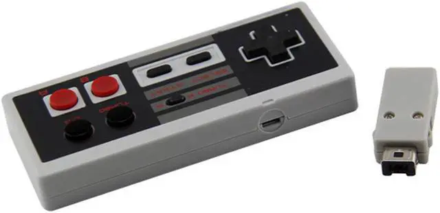 Alt view image 3 of 5 - OSTENT Rechargeable Wireless Controller Gamepad for Nintendo NES Mini Classic Edition Famicom Mini Console