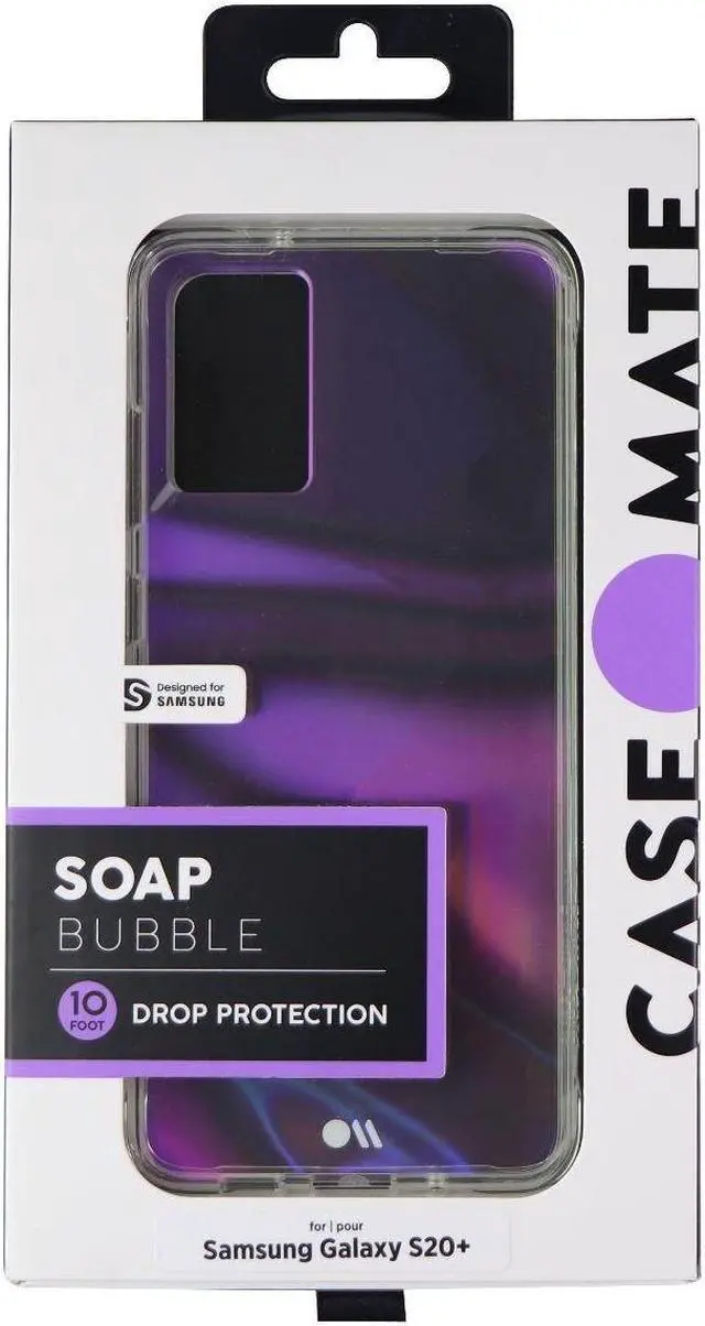 Alt view image 4 of 4 - Case-Mate Soap Bubble Case For Samsung Galaxy S20 Plus 5G - Iridescent