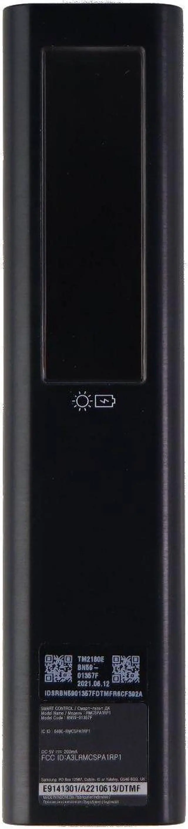Alt view image 10 of 10 - Samsung BN59-01357F TV Remote Control - Rechargeable Solar Cell - USB Type-C - Bluetooth - Voice Command - Black