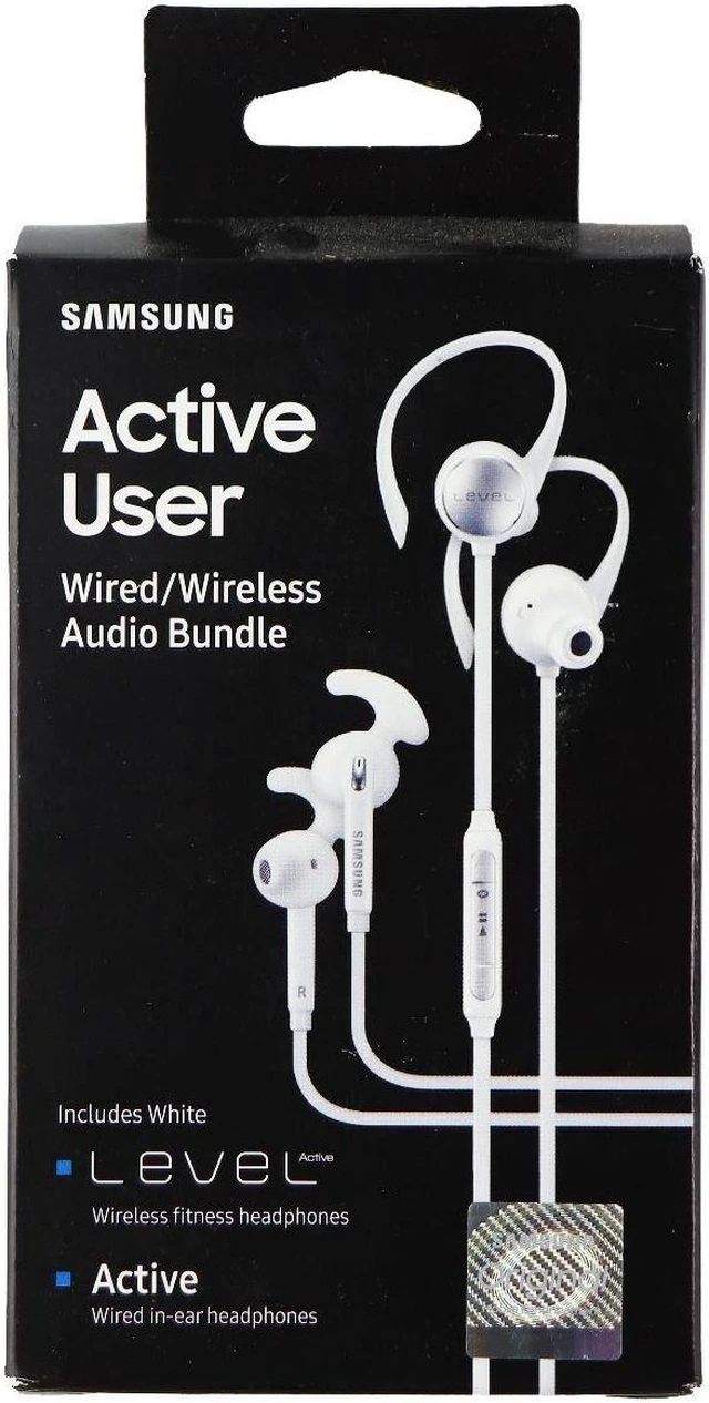 Main image of Samsung Wired & Wireless Bundle with Level and Active Series Headphones - White