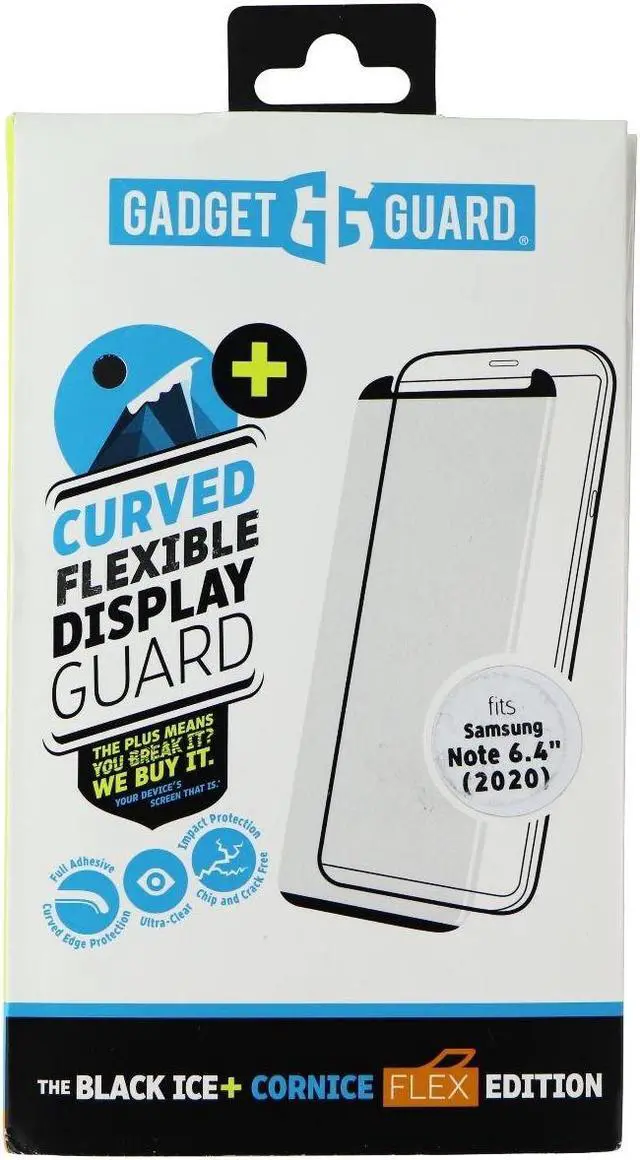 Main image of GadgetGuard Black Ice+ Cornice Flex Screen Protector for Galaxy Note20 5G