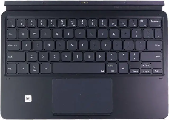 Main image of Samsung Tablet Book Cover Keyboard Folio Case for Samsung Galaxy Tab S7 - Black