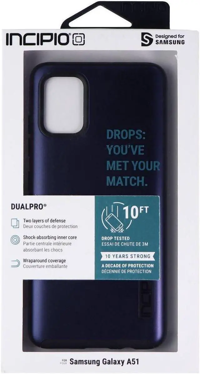 Main image of Incipio DualPro Dual Layer Case for Samsung Galaxy A51 - Midnight Blue