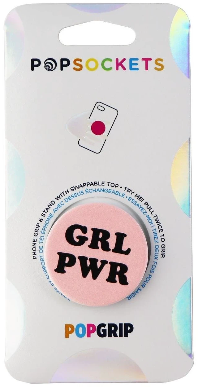Alt view image 2 of 2 - PopSockets: PopGrip with Swappable Top for Phones and Tablets - GRL PWR / Pink