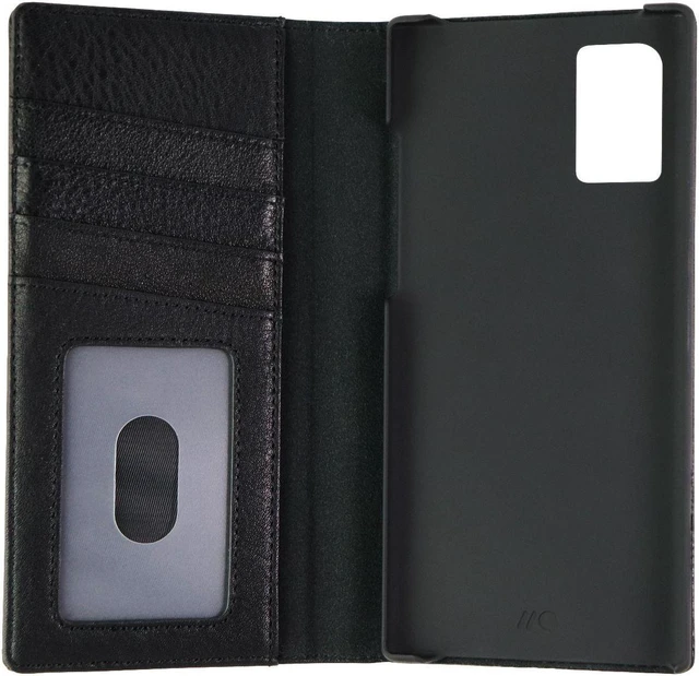 Main image of Case-Mate Genuine Leather Wallet Folio Case for Galaxy (Note10+) - Black