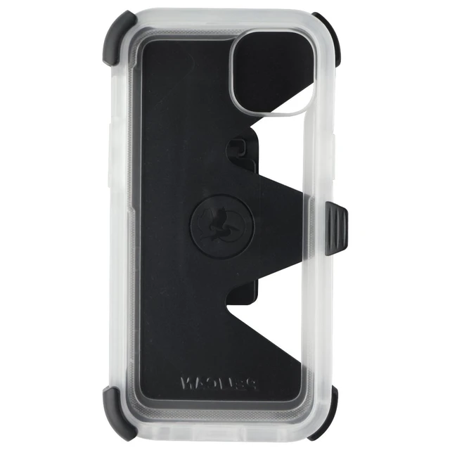 Alt view image 3 of 3 - Pelican Voyager Series Case & Holster for iPhone 14 Plus - Clear/Black