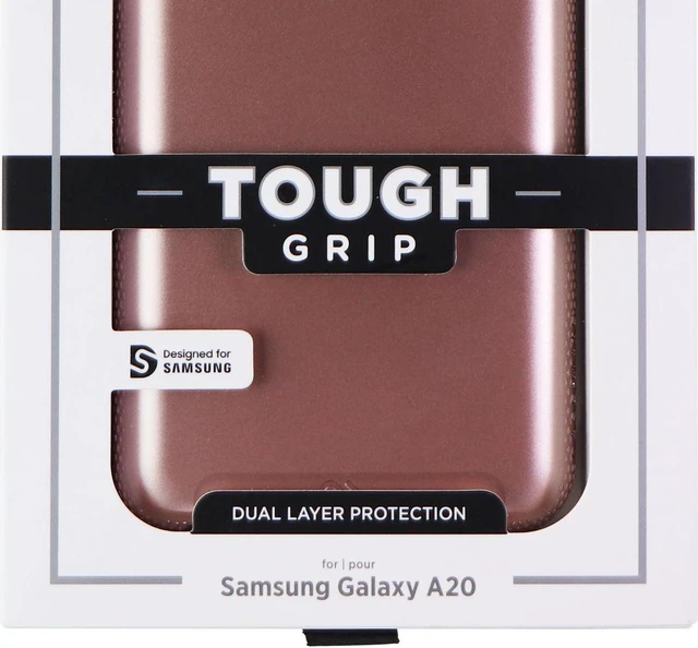 Main image of Case-Mate Tough Grip Dual Layer Case for Samsung Galaxy A20 - Rose Gold
