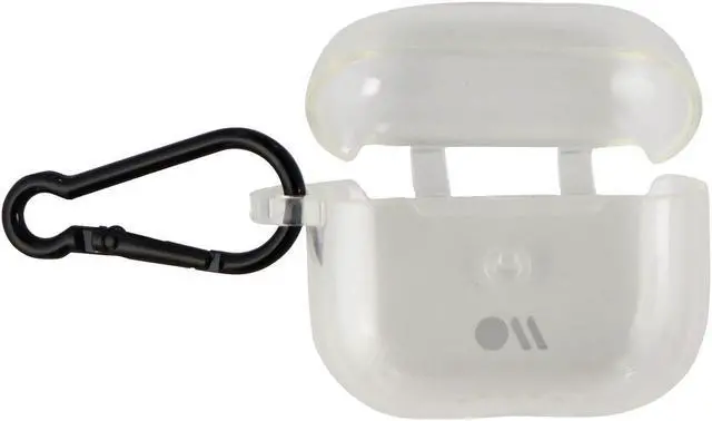 Main image of Case-Mate Tough Case with Black Carabiner for Apple AirPods (3rd Gen) - Clear