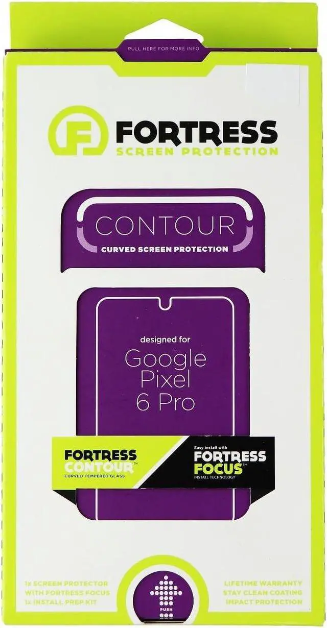 Main image of Fortress Contour Curved Screen Protector for Google Pixel 6 Pro - Clear