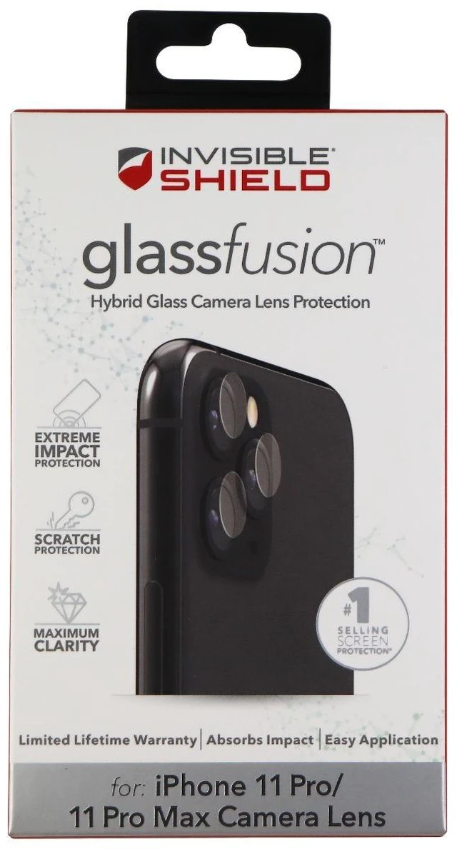 Main image of ZAGG Glass Fusion Camera Lens Screen Protector for iPhone 11 Pro & 11 Pro Max