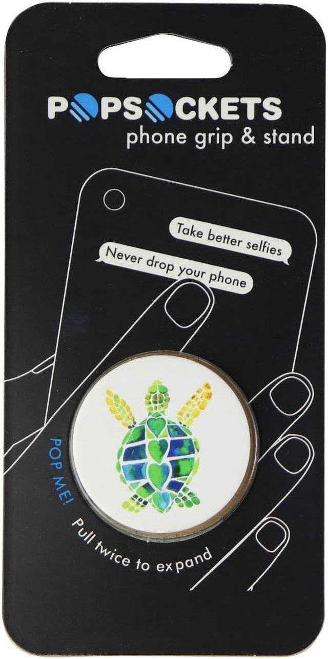 Main image of PopSockets: Collapsible Grip and Stand for Phones and Tablets - Turtle Love