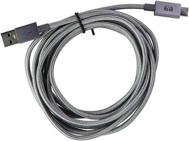 Main image of PureGear 10-Foot Braided USB-A to USB-C (Type C) Charging Cable - Gray