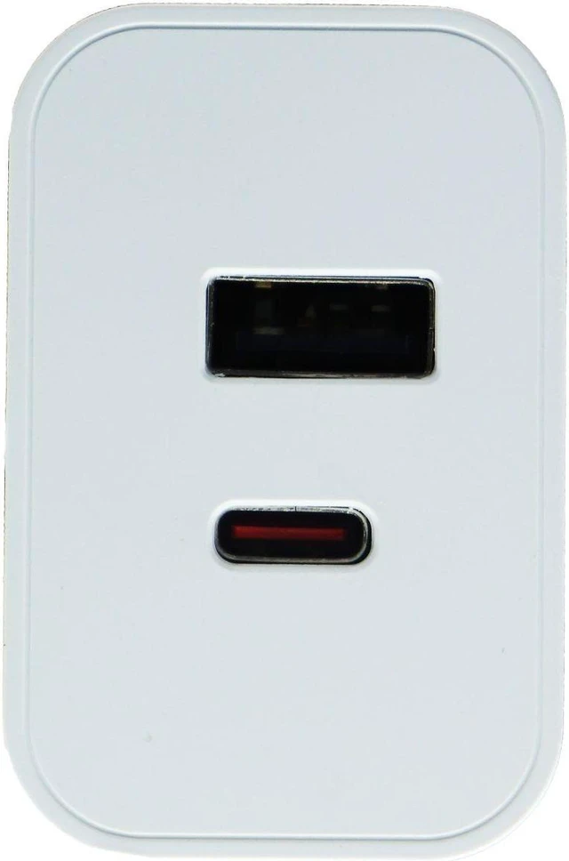 Main image of PureGear LightSpeed 30W Dual USB-A/USB-C Port Wall Charger - White
