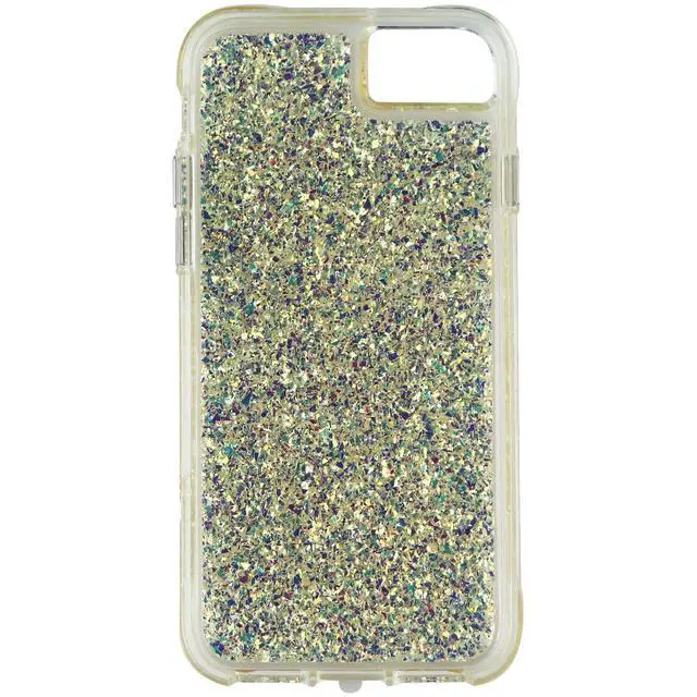 Alt view image 3 of 3 - Case-Mate Twinkle Series Case for Apple iPhone SE (2nd Gen) 8/7 - Stardust Gold