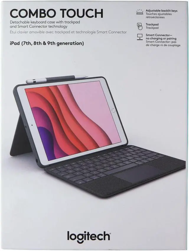 Alt view image 16 of 20 - LOGITECH 920-009608 LOGITECH COMBO TOUCH FOR IPAD, GRAPHITE, 7TH GENERATION