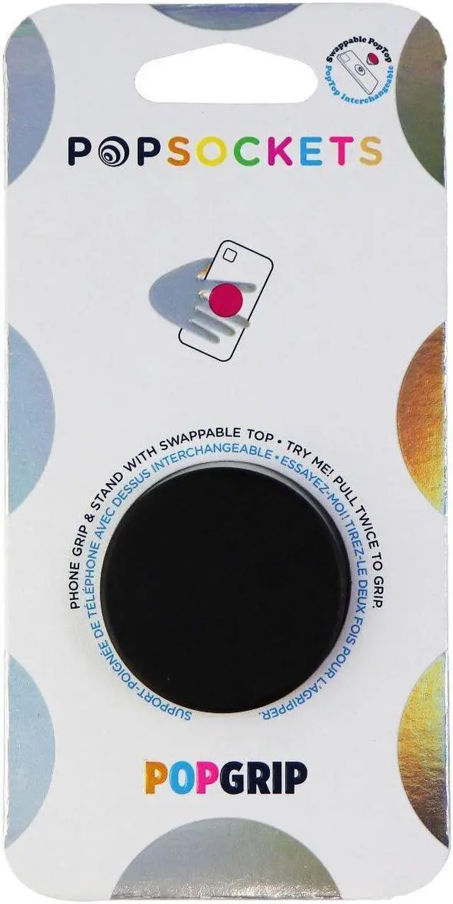 Alt view image 2 of 3 - PopSockets: PopGrip with Swappable Top for Phones & Tablets - Black