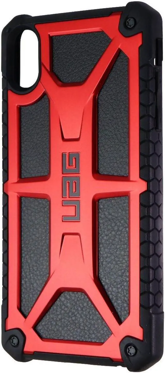 Main image of UAG Monarch Series Protective Case Cover for iPhone Xs Max - Crimson Black/Red