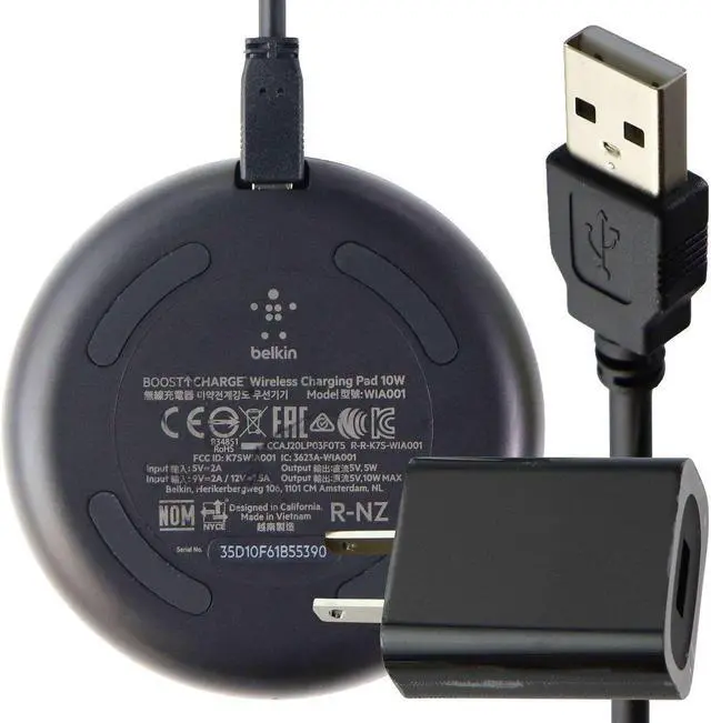 Main image of Belkin BoostCharge 10W Fast Wireless Charger Pad - Black (WIA001ttBK)