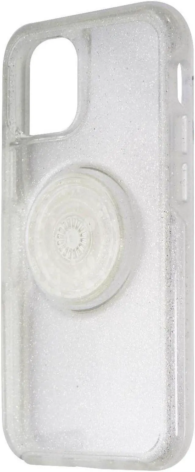 Alt view image 5 of 5 - OtterBox Otter + Pop Symmetry Series Clear Stardust Pop Case for iPhone 12 Mini 77-66173