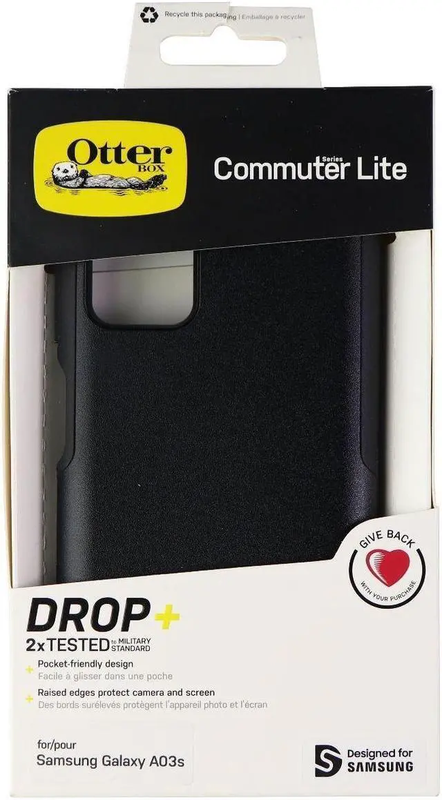 Main image of OtterBox Commuter Lite Series Case for Samsung Galaxy A03s - Black