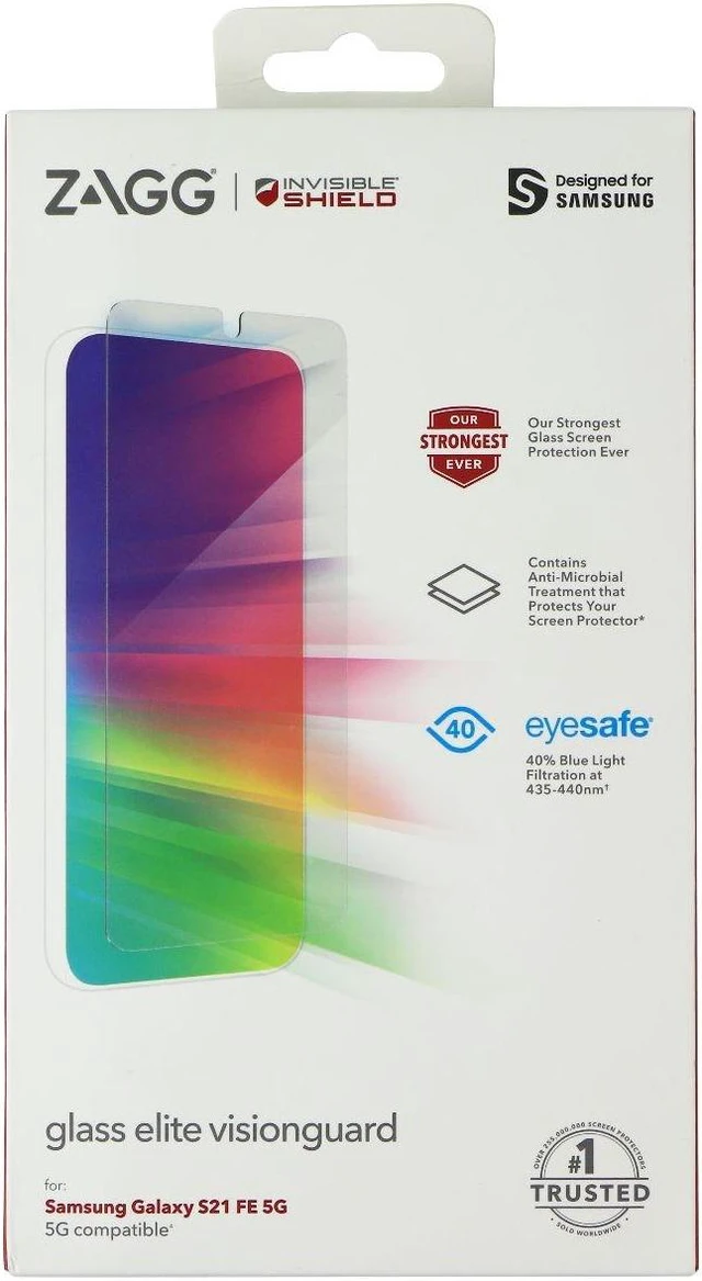 Main image of ZAGG InvisibleShield Glass Elite Visionguard Screen for Samsung Galaxy S21 FE 5G