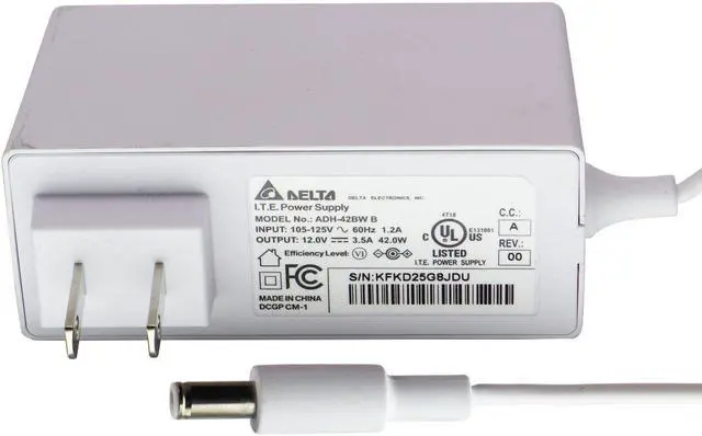 Main image of Delta (12V/3.5A) 42-WATT ITE Power Supply Wal Adapter - White (ADH-42BW B)