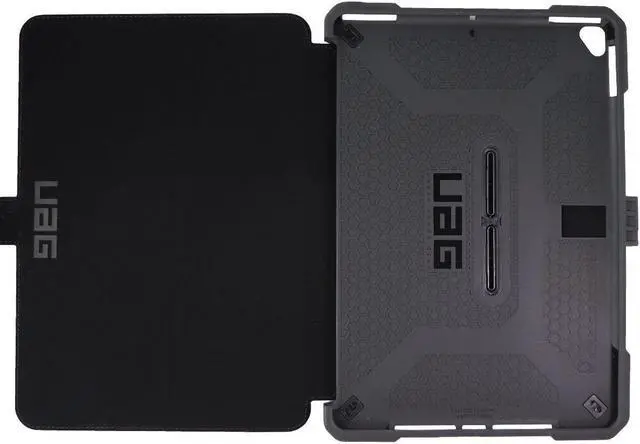 Alt view image 19 of 19 - UAG iPad 10.2-inch (9th Gen, 2021),(8th Gen, 2020) & (7th Gen, 2019) Case, Metropolis Rugged Heavy Duty Protective Cover Multi-Angle Viewing Folio Stand with Pencil Holder, Black