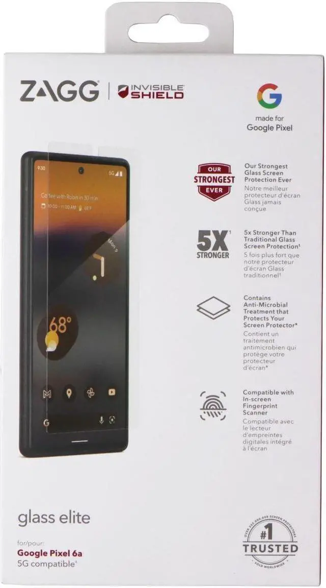 Glass Edge Zagg Pixel ZAGG (Glass Elite VisionGuard+) Screen