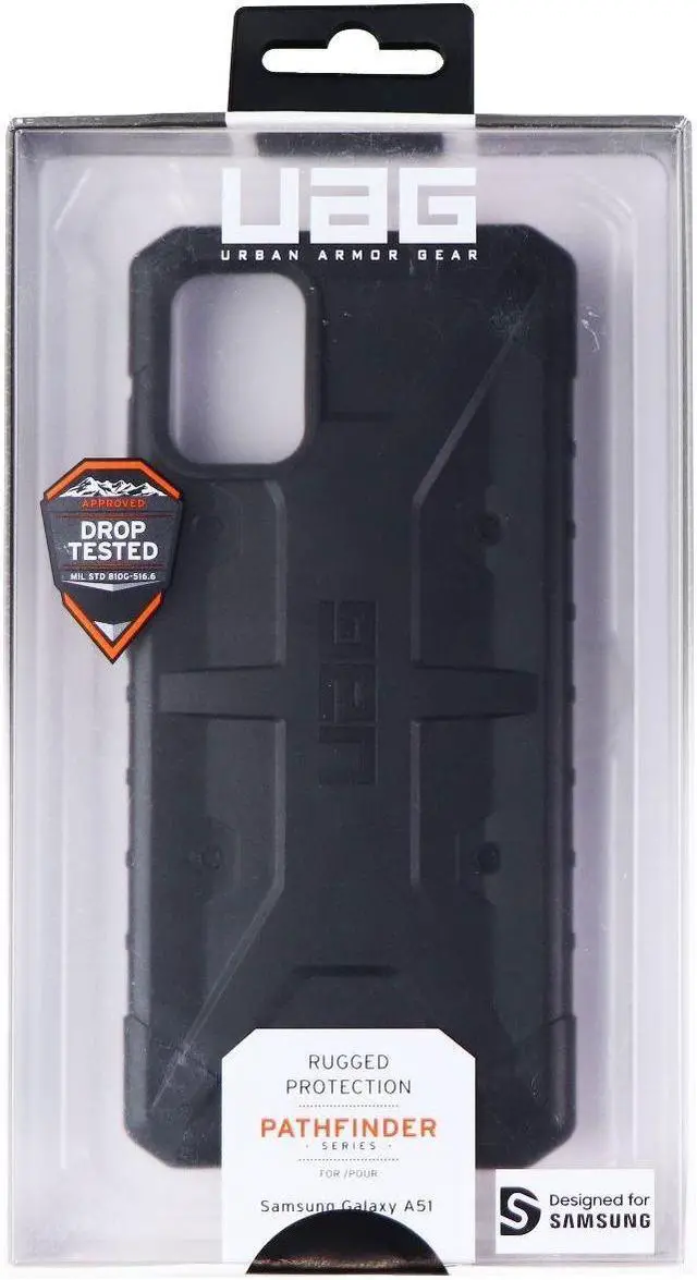 Alt view image 8 of 8 - UAG Designed for Samsung Galaxy A51 4G (SM-A515) Case Pathfinder [Black] Rugged Shockproof Military Drop Tested Protective Cover